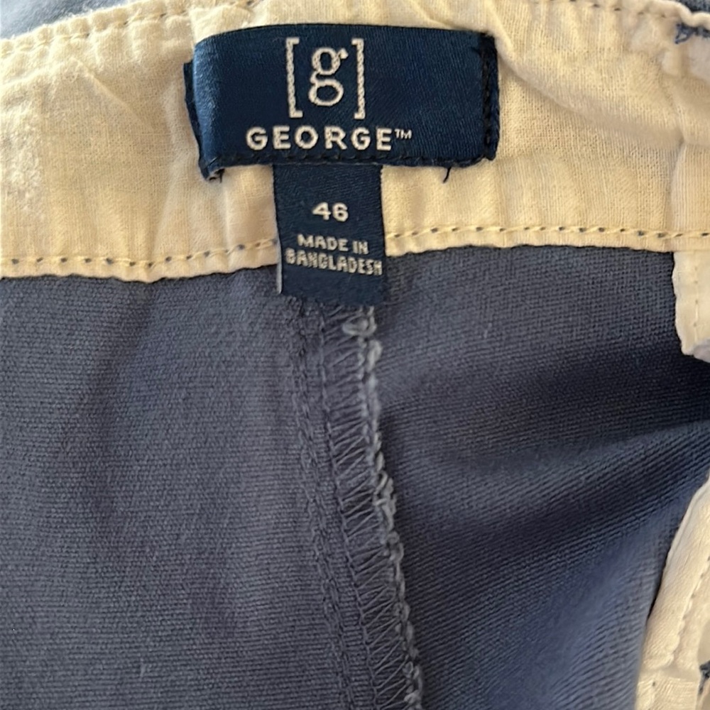 George Men's Flat Front Shorts Size 46 - Picture 10 of 10